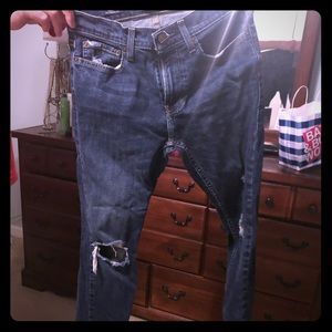 Young men’s hollister jeans